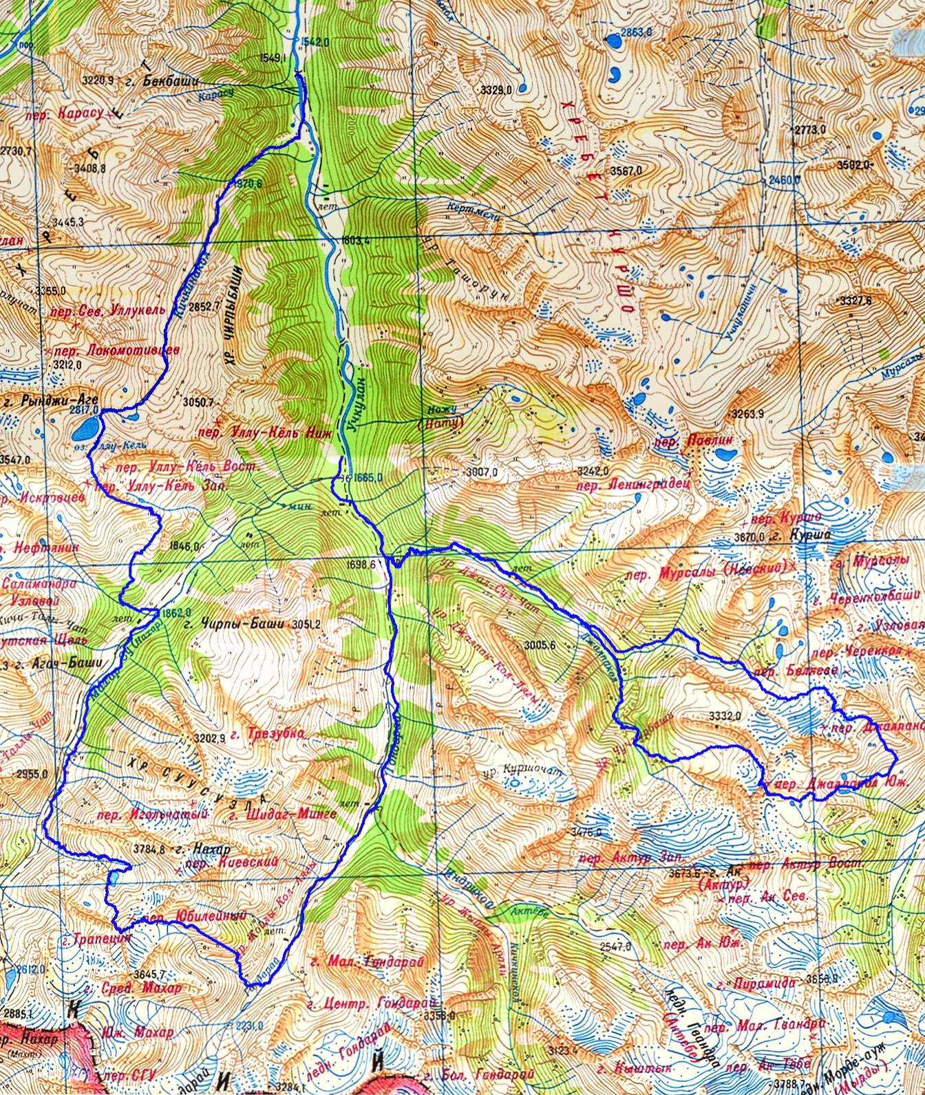 Долина Махар на карте