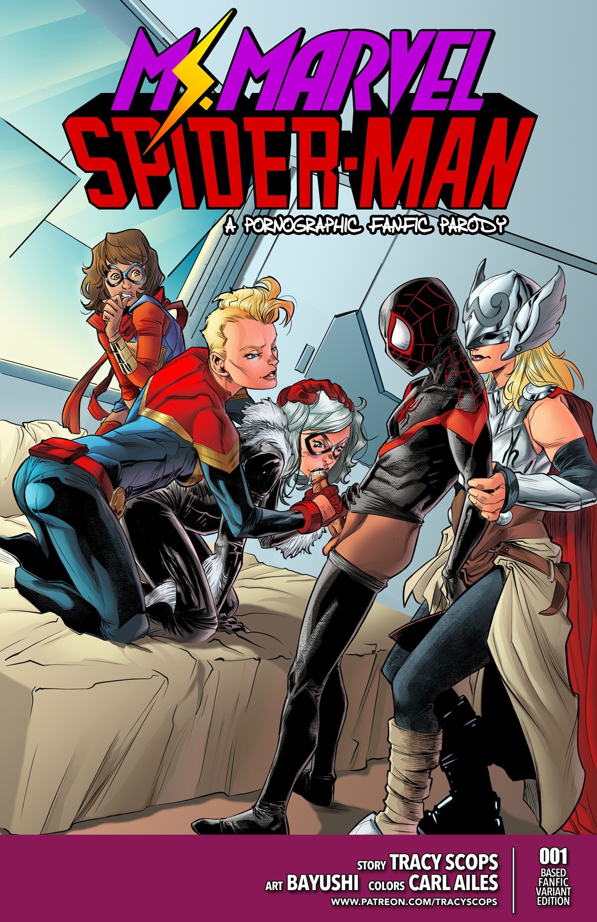 New comic by Tracy Scops - Miss Marvel Spider Man - English/Spanish Porn Comic